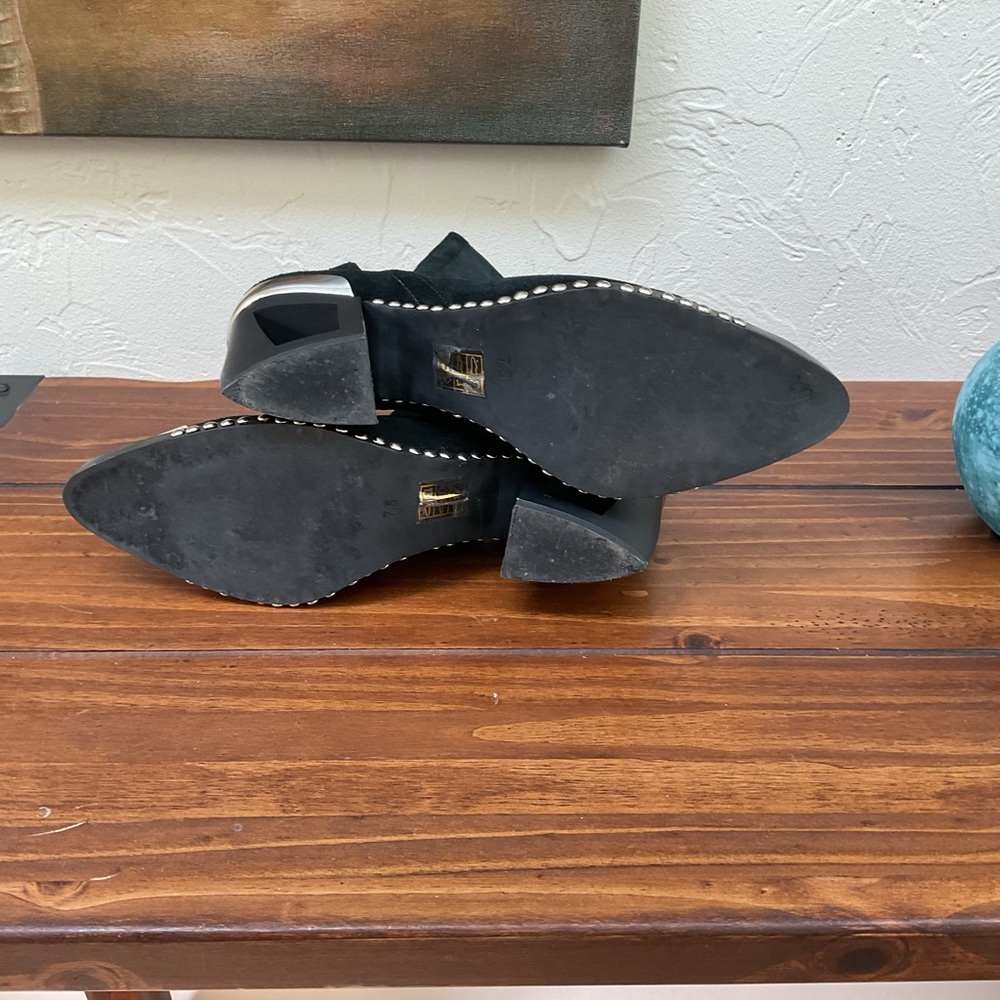 JEFFERY CAMPBELL BLACK SUEDE ANKLE BOOTS - Picture 7 of 8